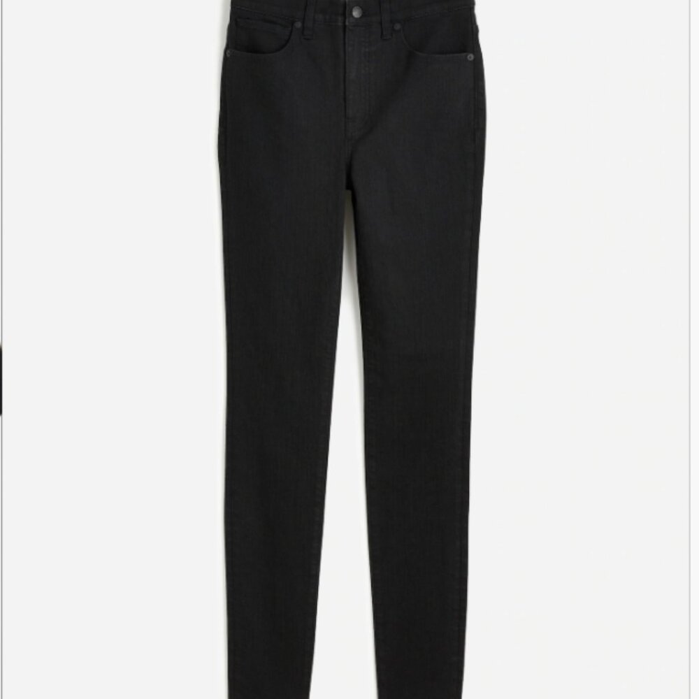 Madewell black 9” high riser skinny skinny